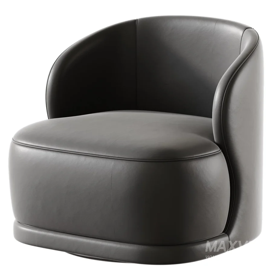 Stith Velvet Upholstered Swivel Barrel Chair - Image 4