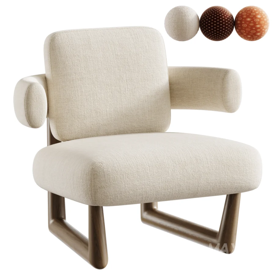 Stig Armchair 3D model Maxve