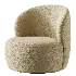 Upholstered Swivel Barrel Chair - Thumbnail 4