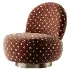 Swivel Chair Clement in Boucle Cream - Thumbnail 4