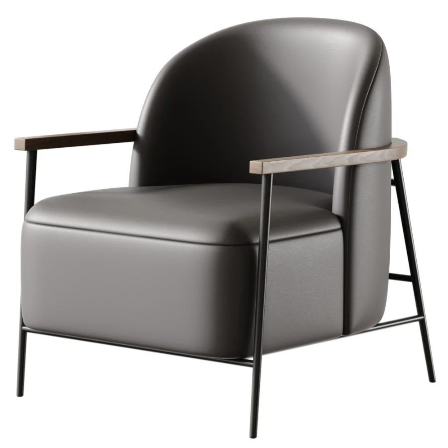 Mariona Faux Sherpa Upholstered Accent Chair - Image 3