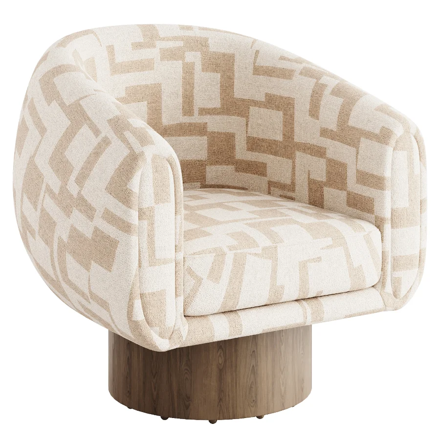 Cozy Wave Swivel Armchair - Image 2
