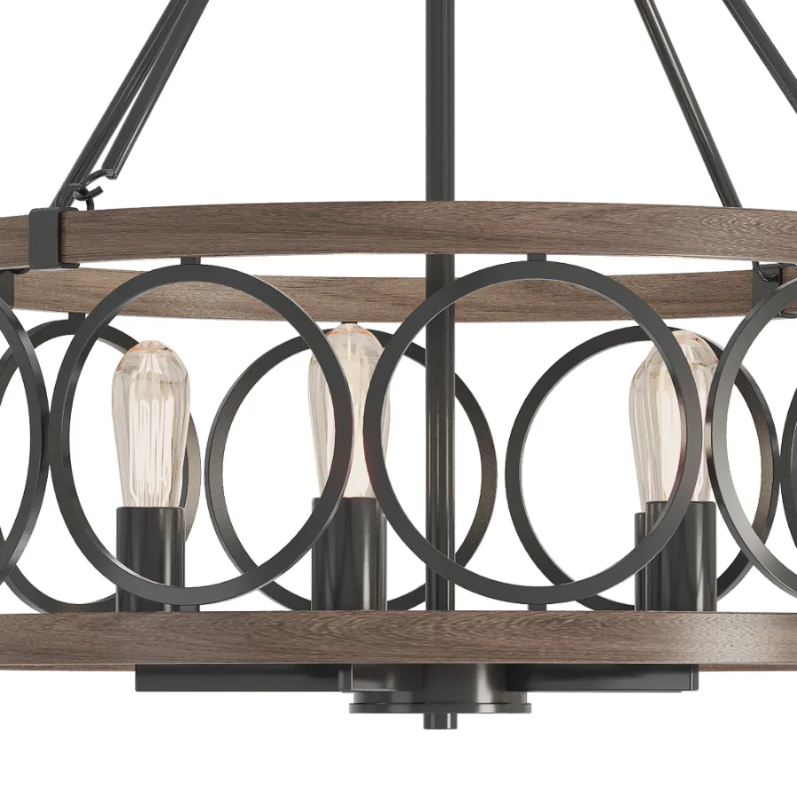 Dimmable Drum Chandelier - Image 3