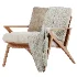 Cavett Wood Frame Armchair by Crate Barrel - Thumbnail 6