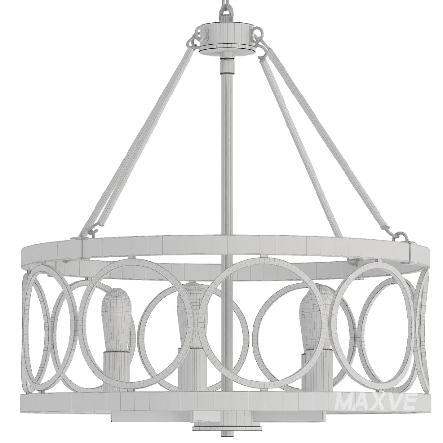 Dimmable Drum Chandelier - Image 4