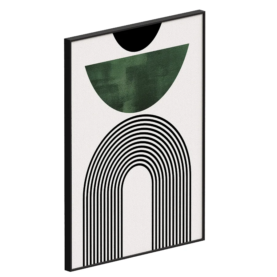 Mid Century Green No2 Print - Image 2