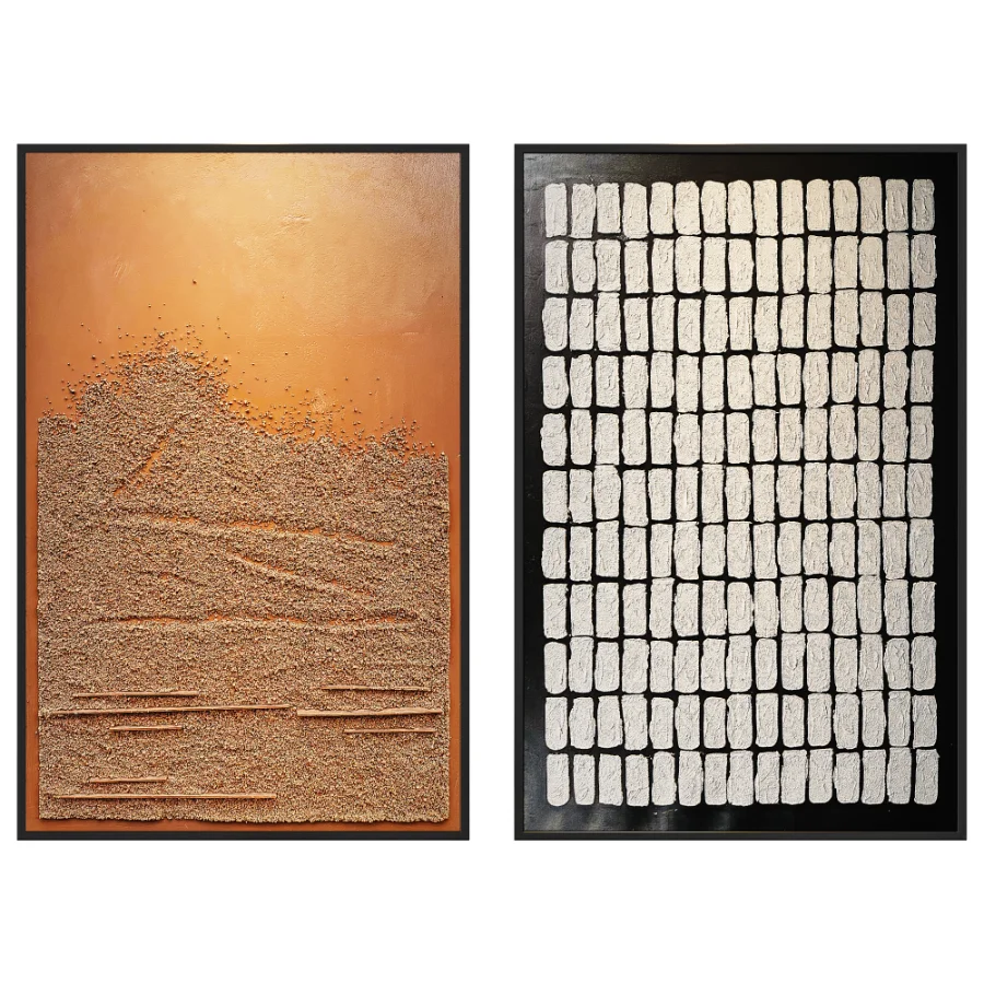 Sol Framed Textured Canvas 3D Wall Art - Image 3