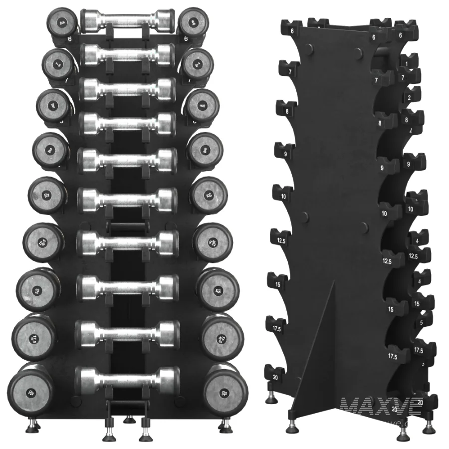 ABC Stainless Dumbbell Set - Image 2