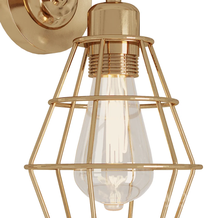 Wire Cage Wall Lamp - Image 8