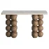 Natural Limestone Pearl Shape Base Console Table - Thumbnail 4