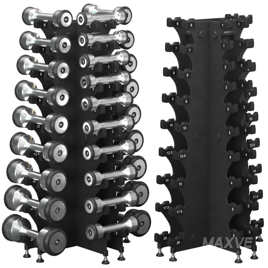 ABC Stainless Dumbbell Set - Image 1