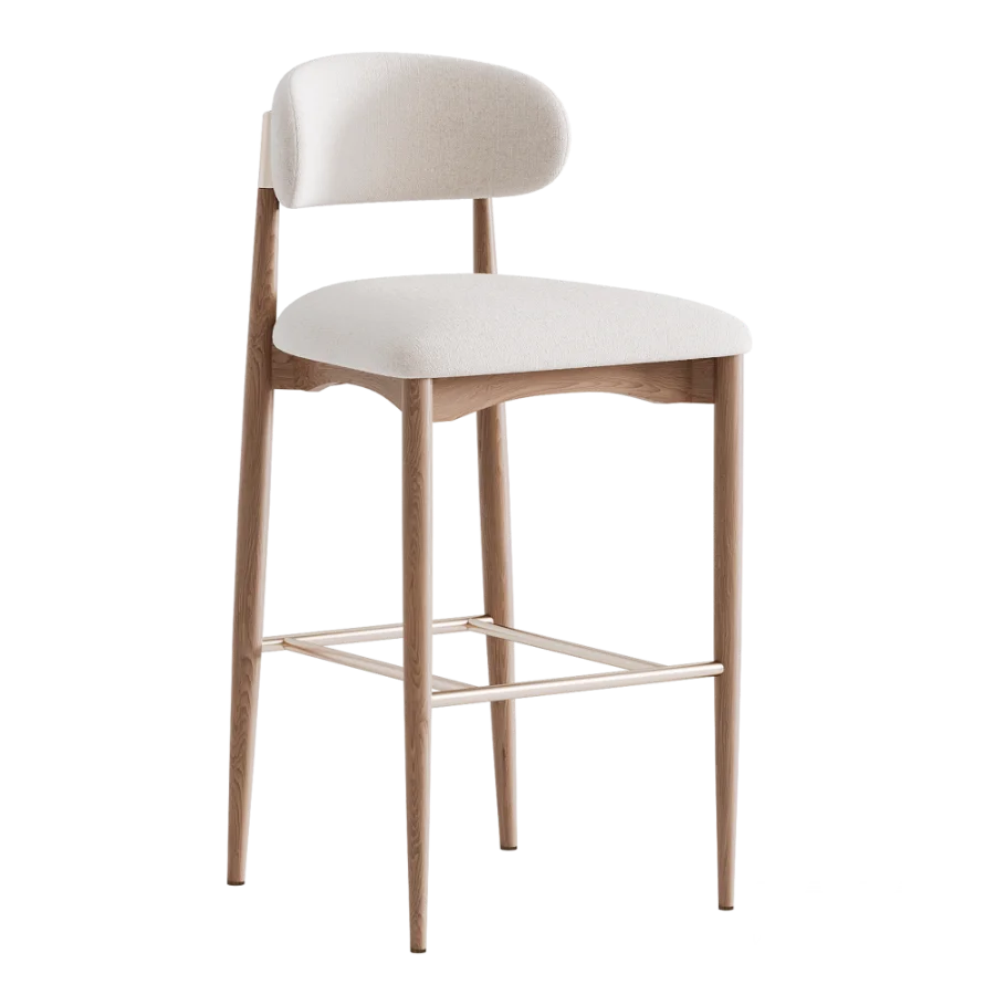 Bradley Bar Stool Natural Oak - Image 2