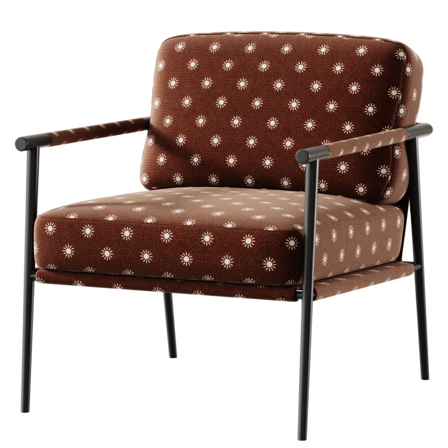 Telso Chenille Armchair Olive - Image 4