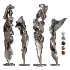 Plaster Floor Statues Organic Spiral Wave - Thumbnail 1