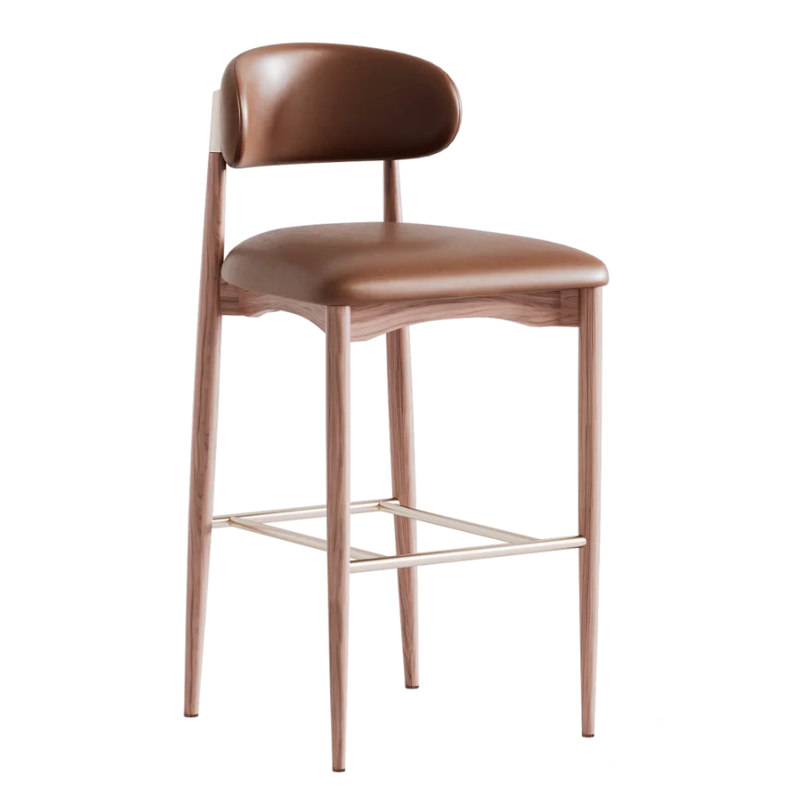 Bradley Bar Stool Natural Oak - Image 3