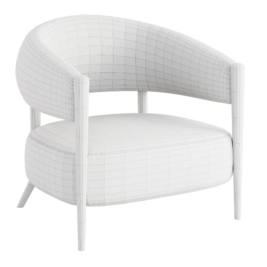Santi Wood Accent Chair - Image 1
