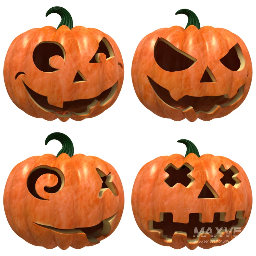 16 Halloween Pumpkin V1 - Image 5