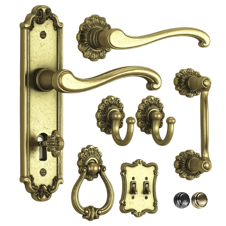 Soleil Baroque Door Hardware Collection – 03 - Image 4