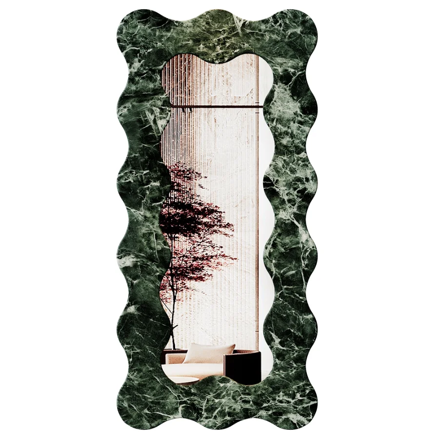Serpentine Vert Mirror Frame - Image 5