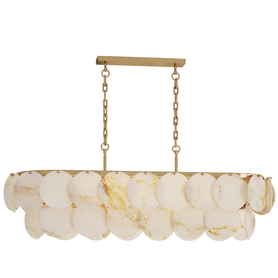 Alabaster Organic Linear Chandelier - Image 2