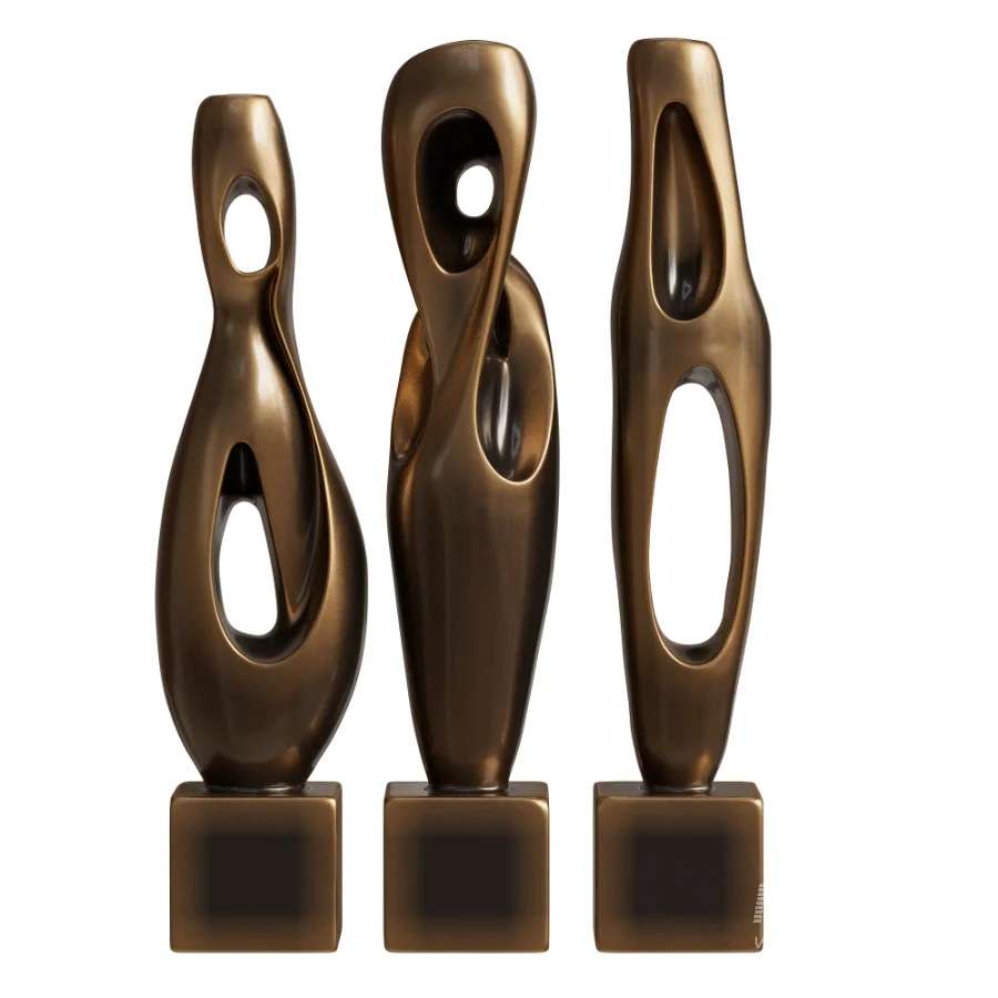 Floor Decor Set Minimalist Plaster Abstract - Image 6