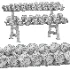 Hexagonal dumbbell rack - Thumbnail 7