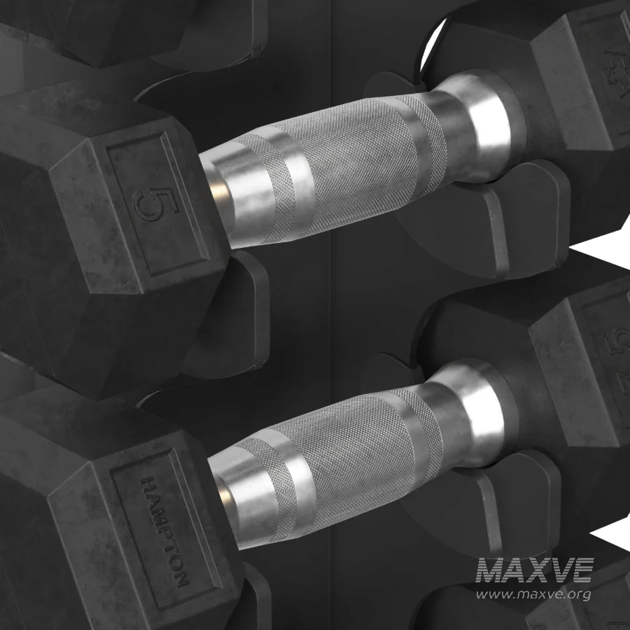 Urethane DURA BELL Dumbbells Vertical Pack - Image 3
