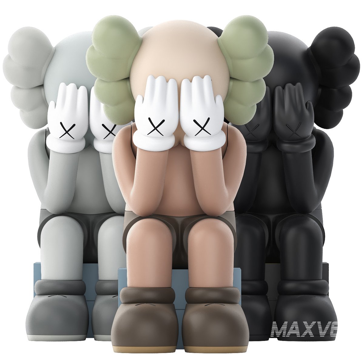 KAWS Passing Through 黒 オープンエディション KAWS Passing Through Open Edition Vinyl Figure Black/Brown