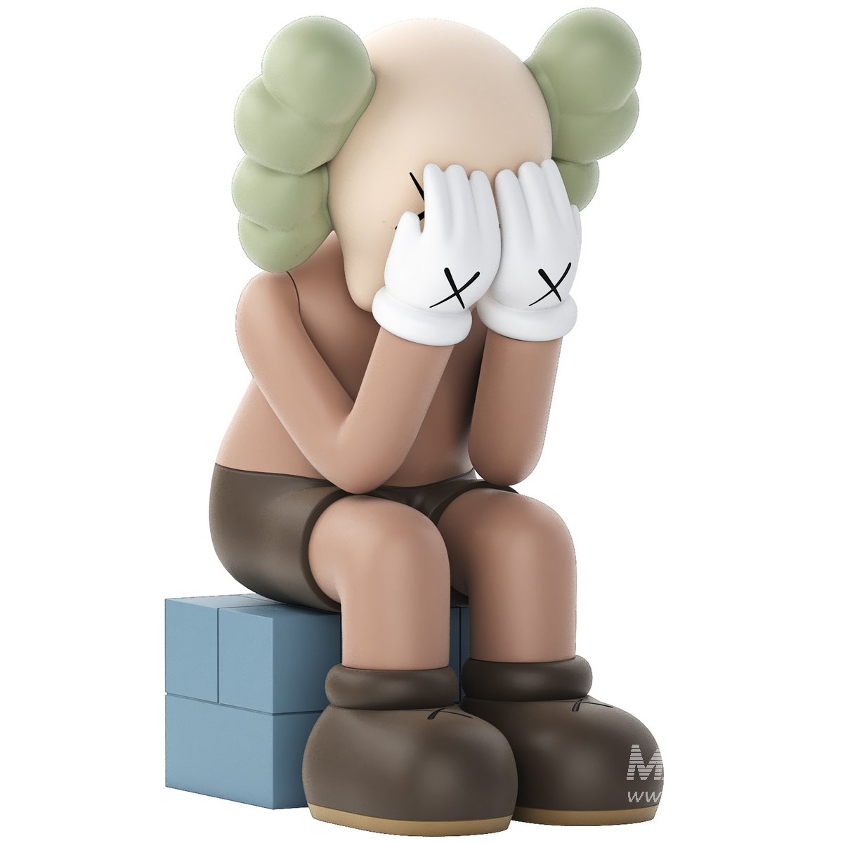 その他 MEDICOM TOY - KAWS PASSING THROUGH OPEN EDITION Brown KAWS Passing Through Open Edition Vinyl Figure Black/Brown