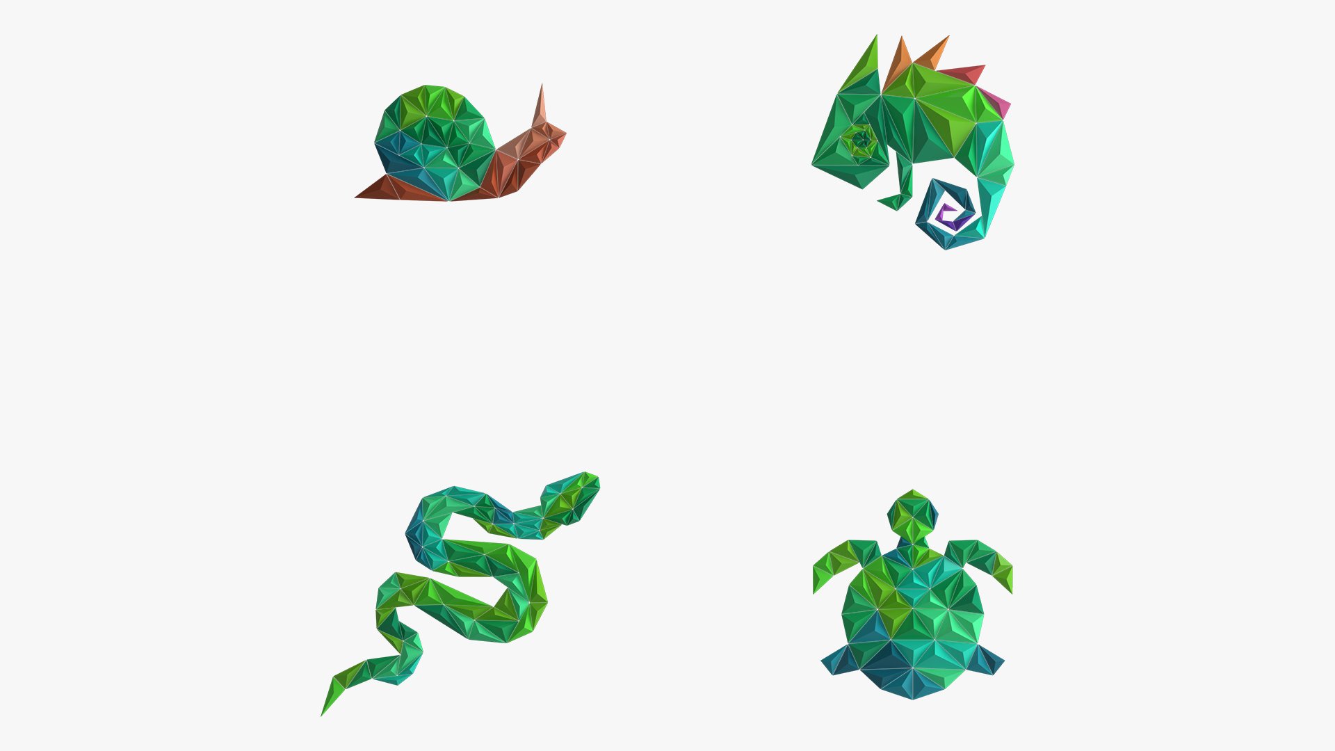 Paper art work 11 PBR - 3D Thumbnail