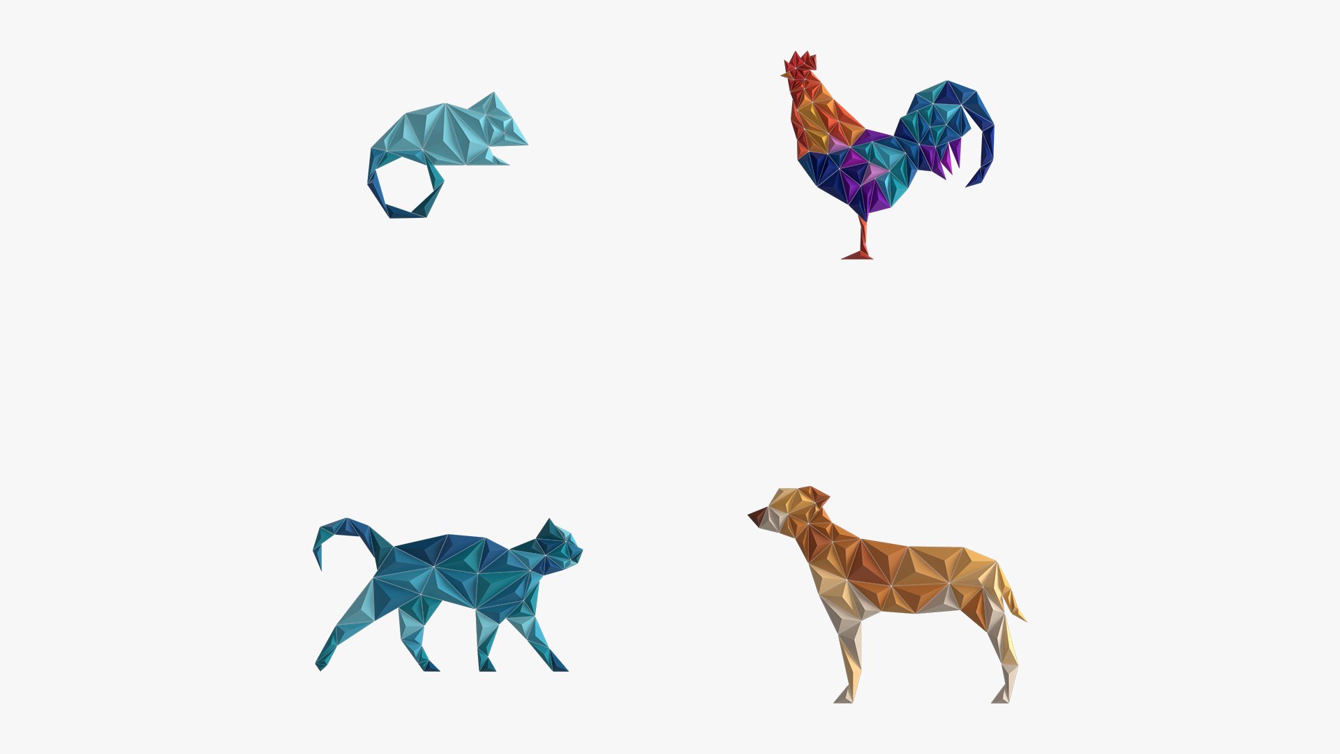 Paper art work 17 PBR - 3D Thumbnail