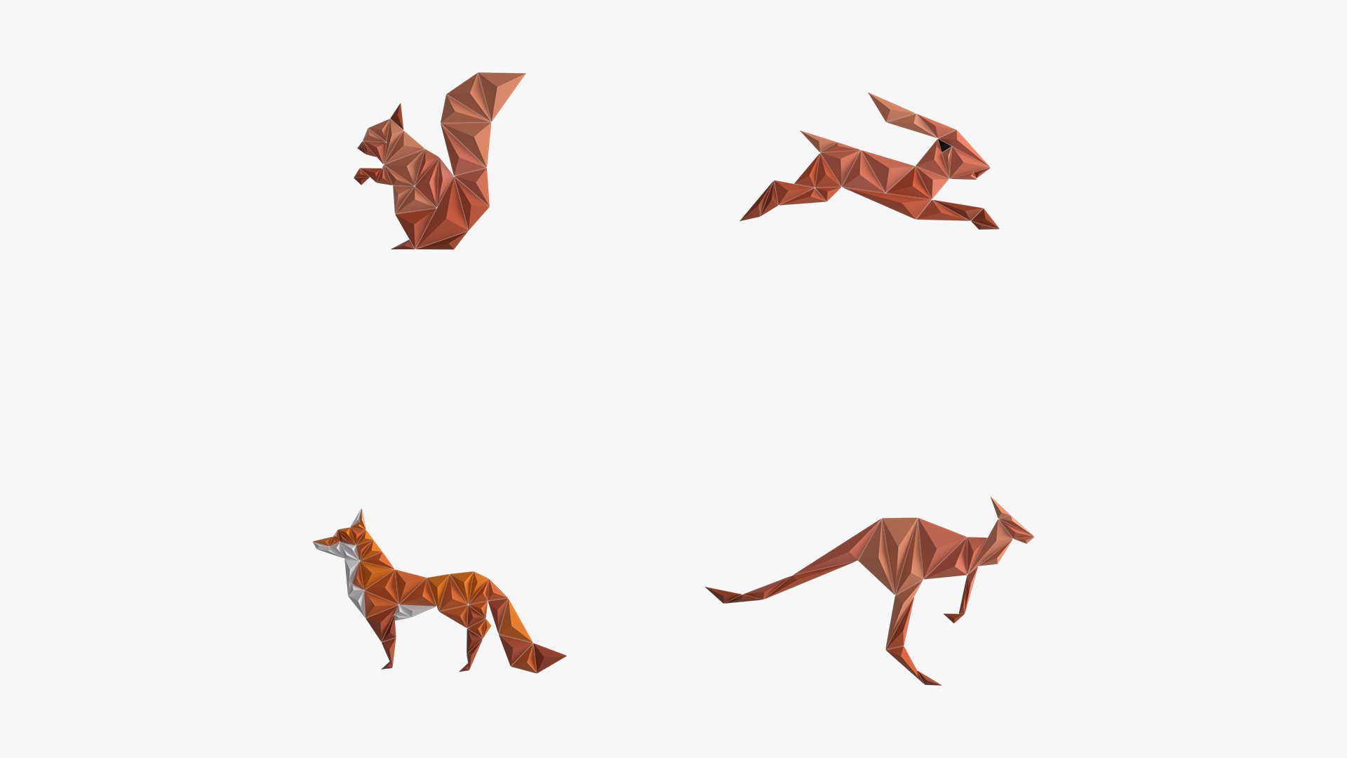 Paper art work 12 PBR - 3D Thumbnail