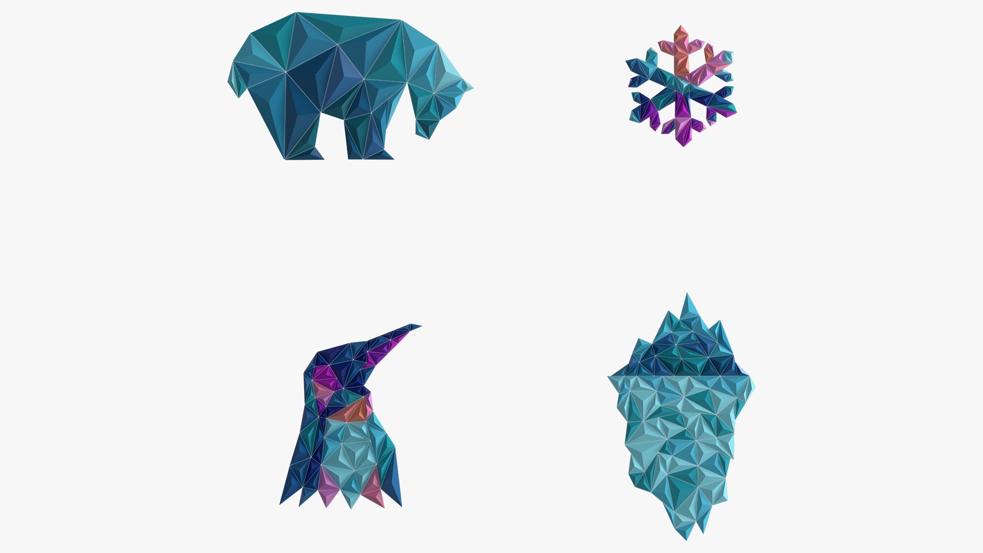 Paper art work 14 PBR - 3D Thumbnail