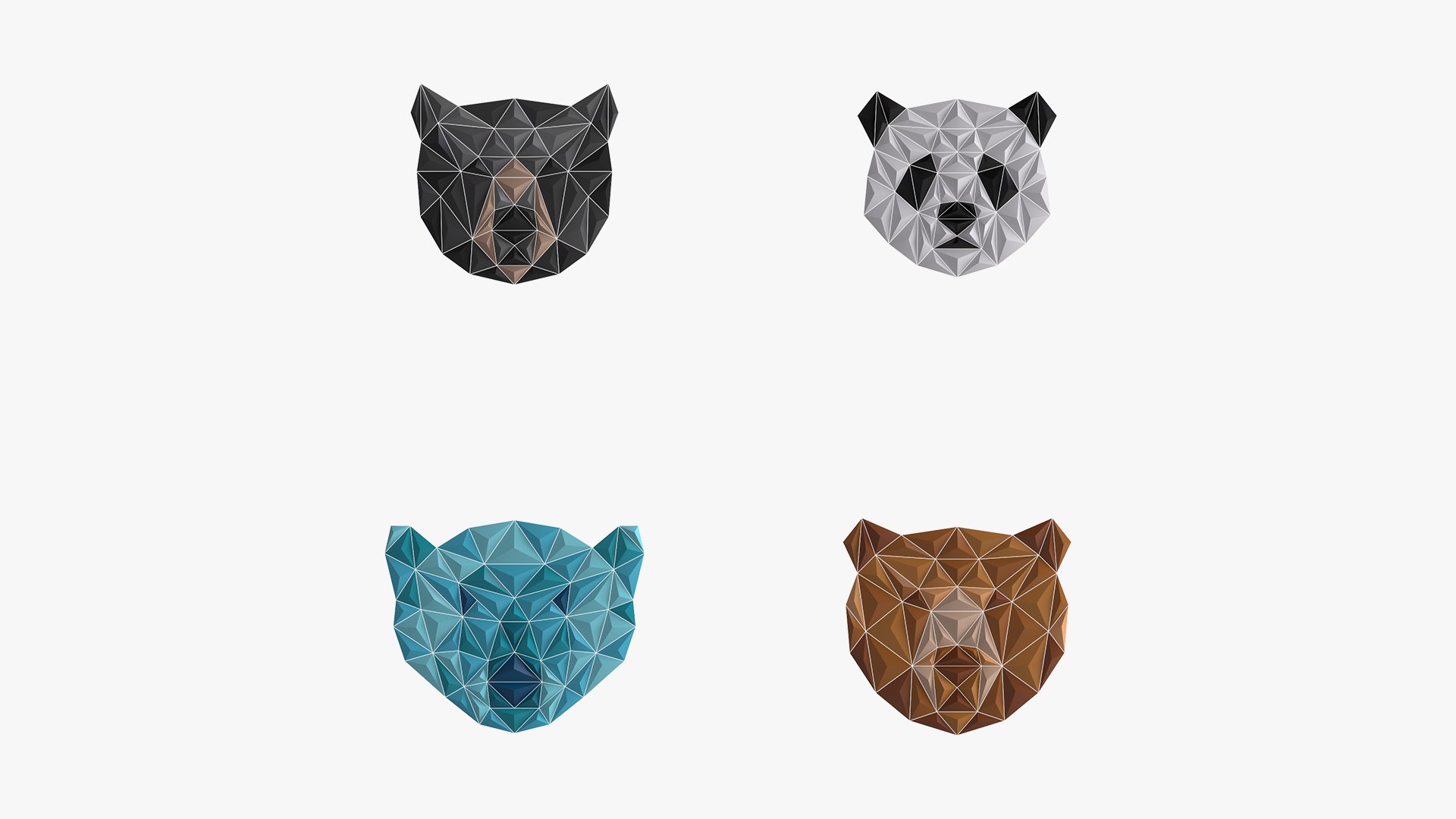 Paper art work 23 PBR - 3D Thumbnail