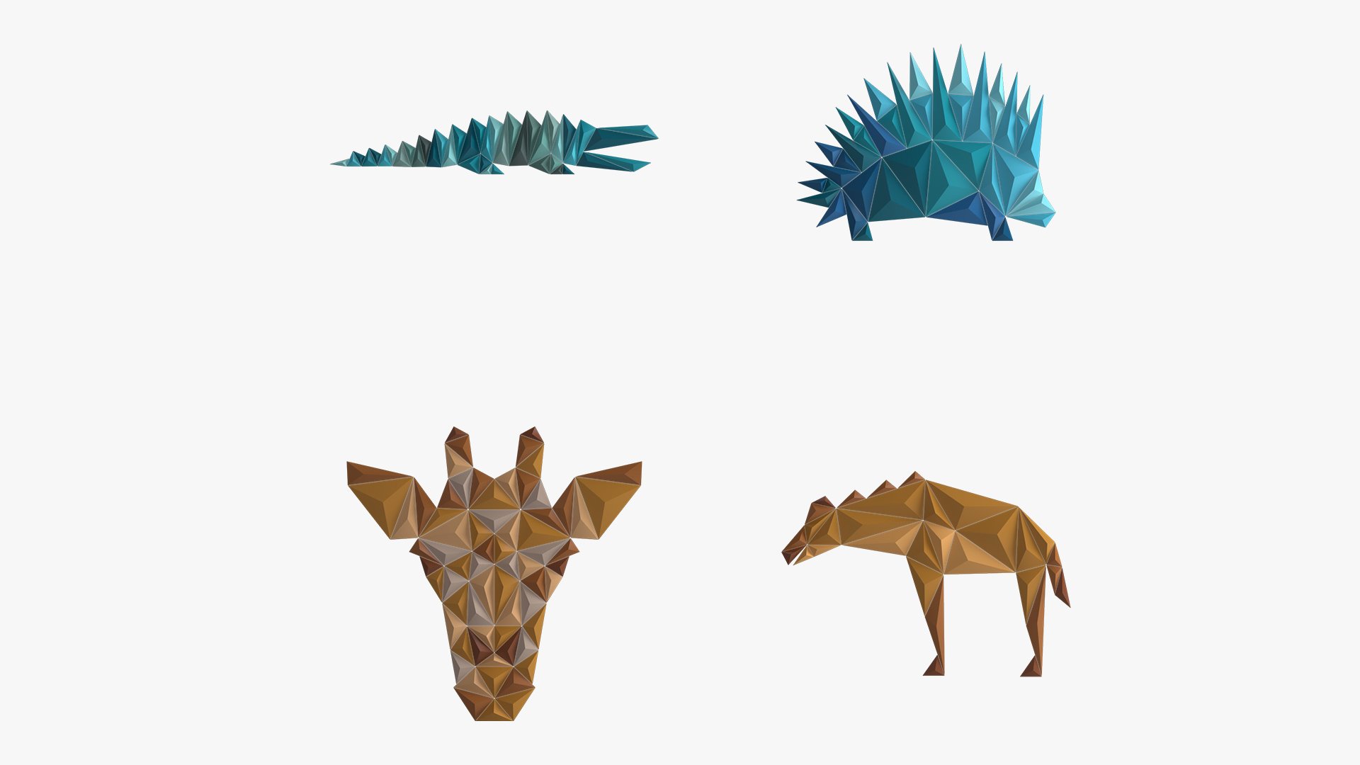 Paper art work 20 PBR - 3D Thumbnail