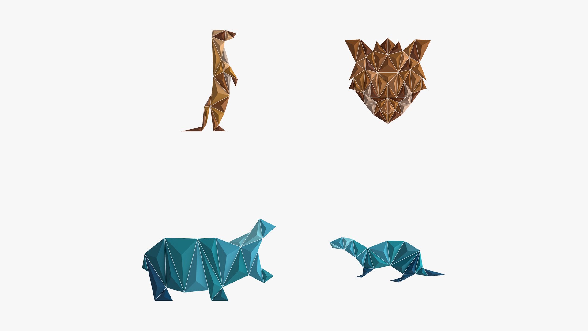 Paper art work 21 PBR - 3D Thumbnail