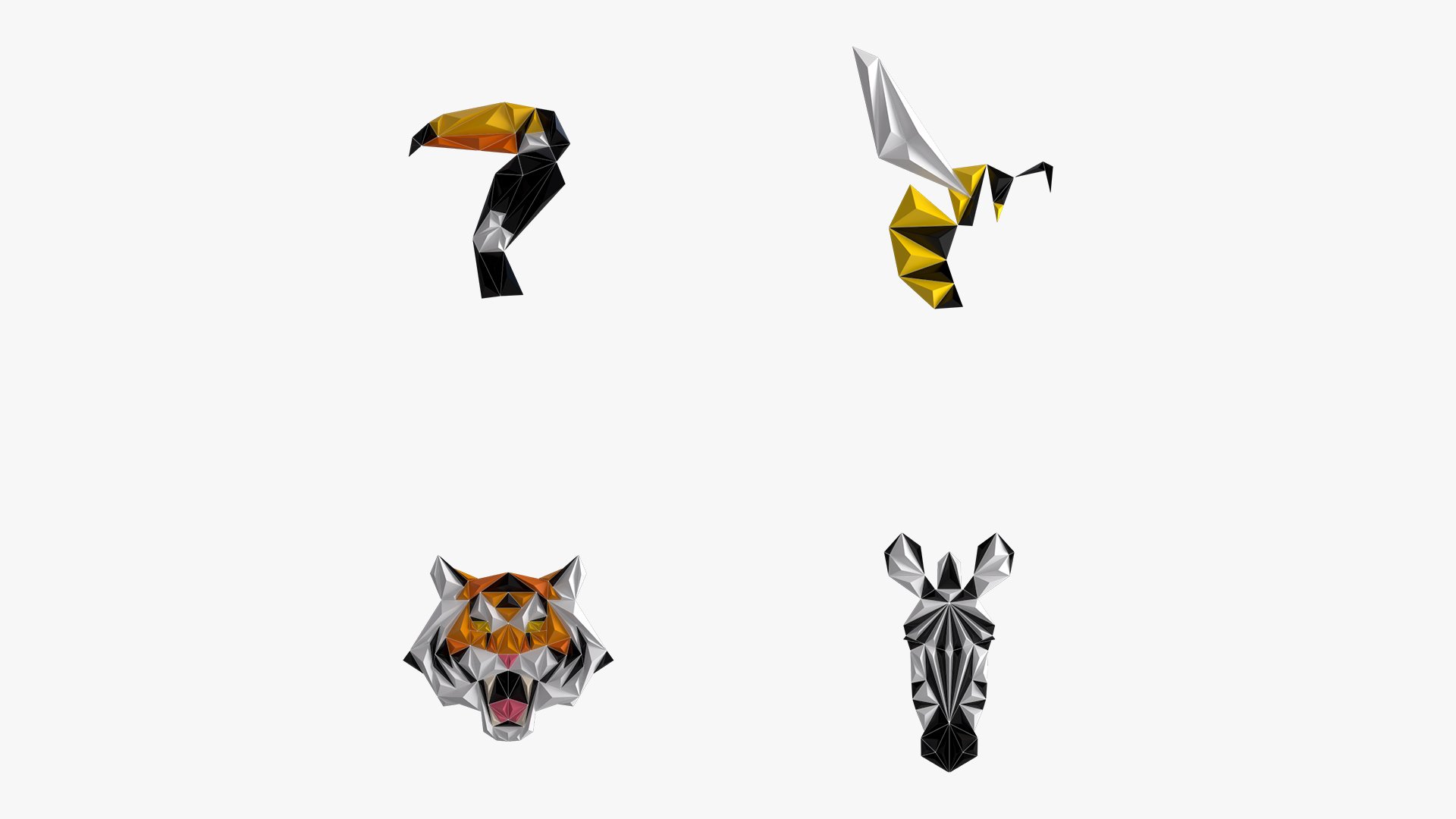 Paper art work 02 PBR - 3D Thumbnail