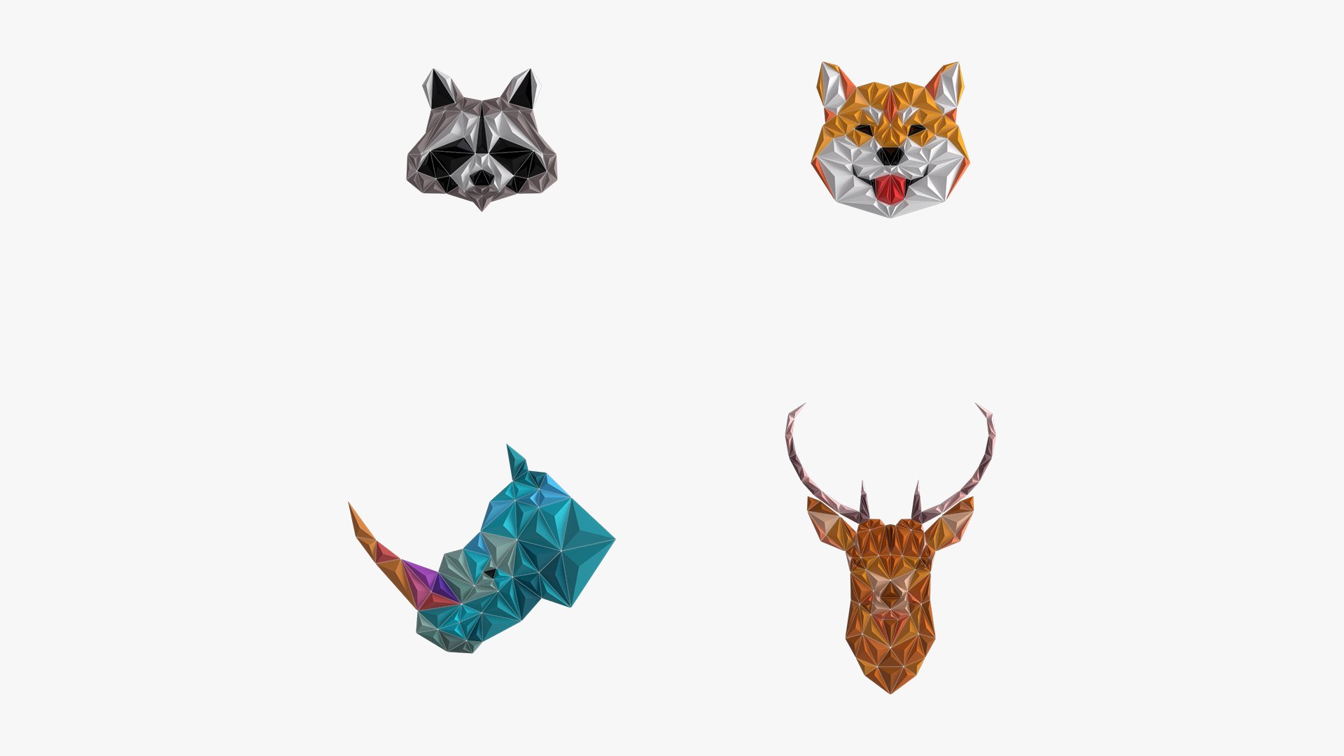 Paper art work 09 PBR - 3D Thumbnail