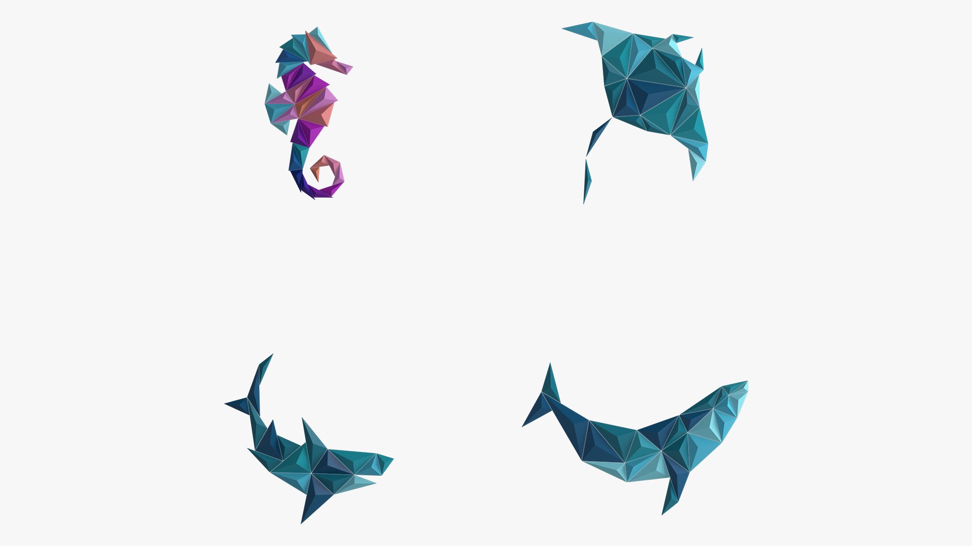 Paper art work 29 PBR - 3D Thumbnail