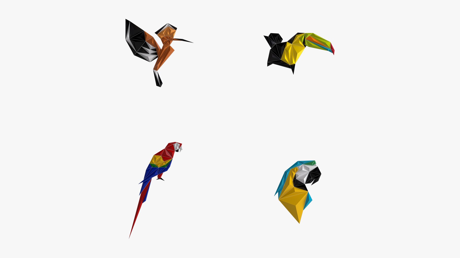 Paper art work 04 PBR - 3D Thumbnail