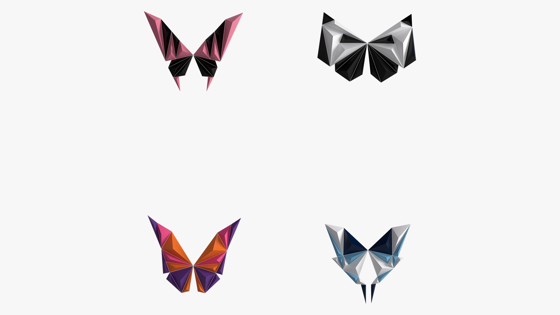 Paper art work 08 PBR - 3D Thumbnail