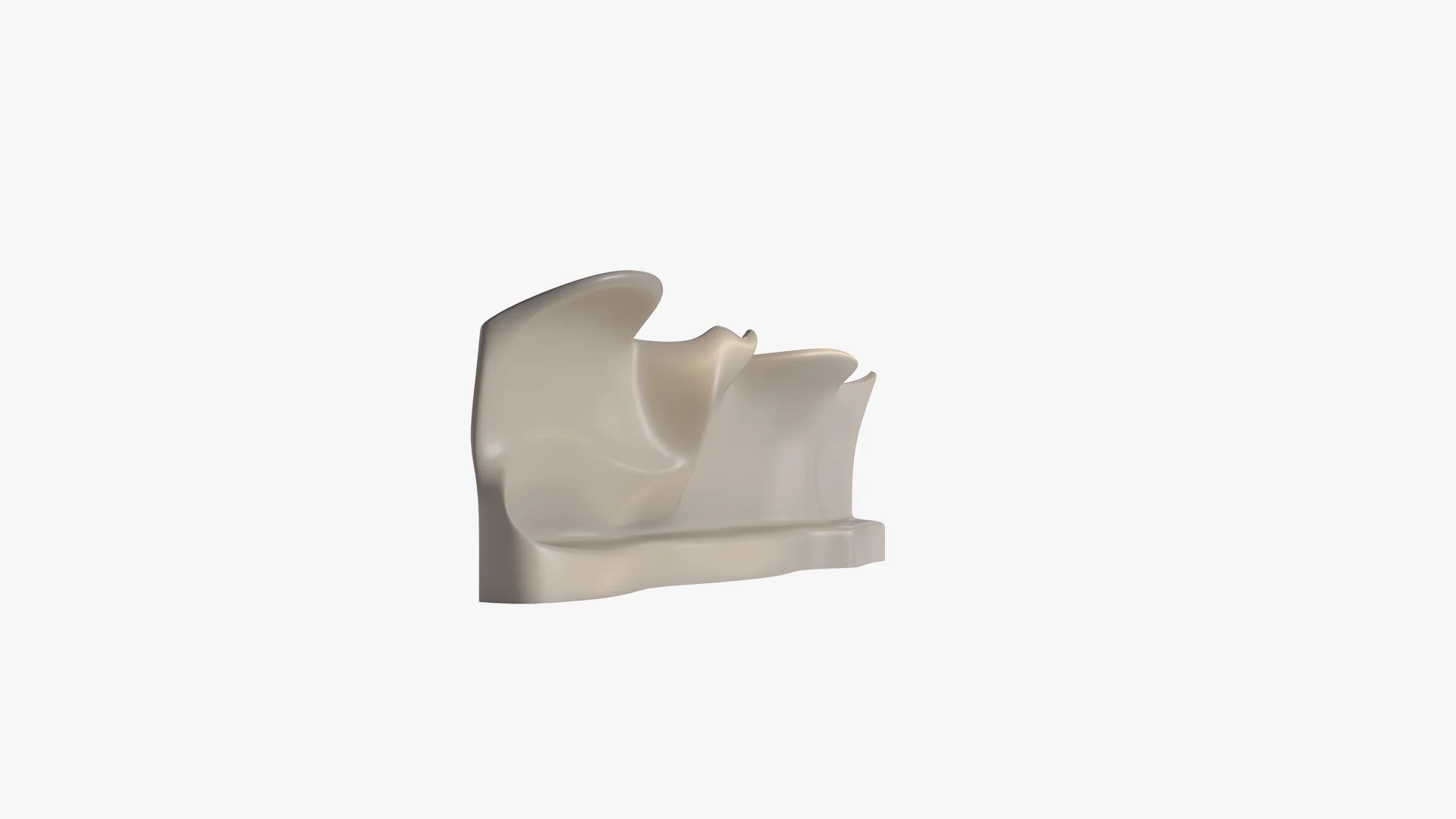 wall bench 01 - 3D Thumbnail
